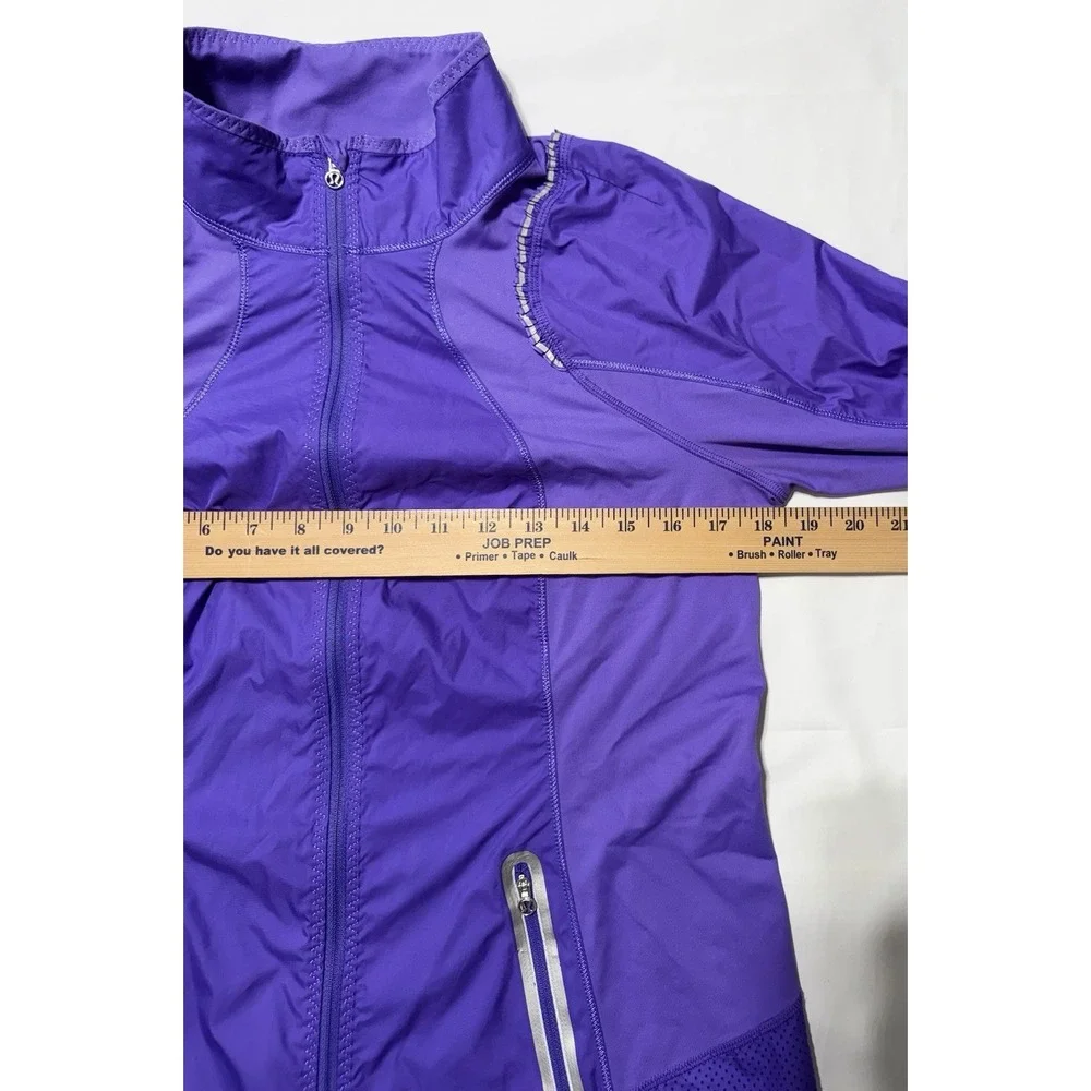 Lululemon Athletica Women's Purple Full Zip Track Jacket, Size 8